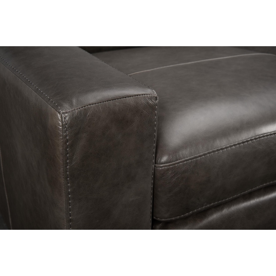 steven grey leather sofa   