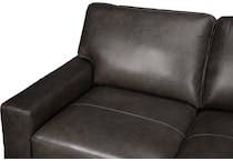 steven grey leather sofa   