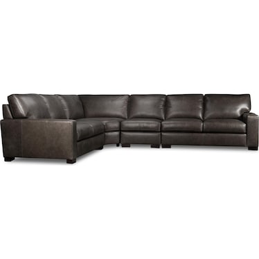 STEVEN 3-PIECE LEATHER SECTIONAL