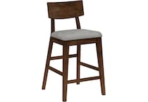 stockholm warm brown counter chair   