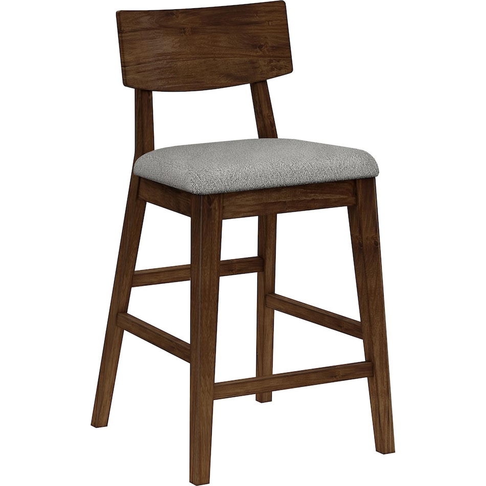 stockholm warm brown counter chair   