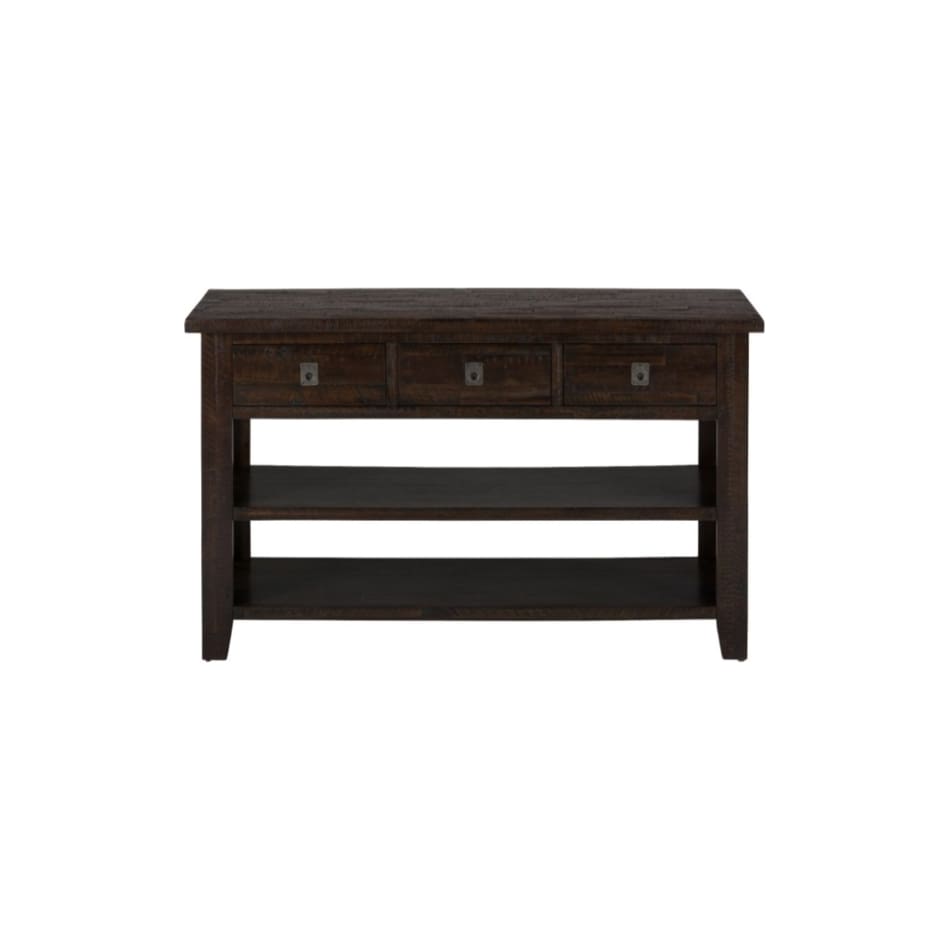 stockport warm brown sofa table   