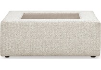stonecraft manor snowstone ottoman   
