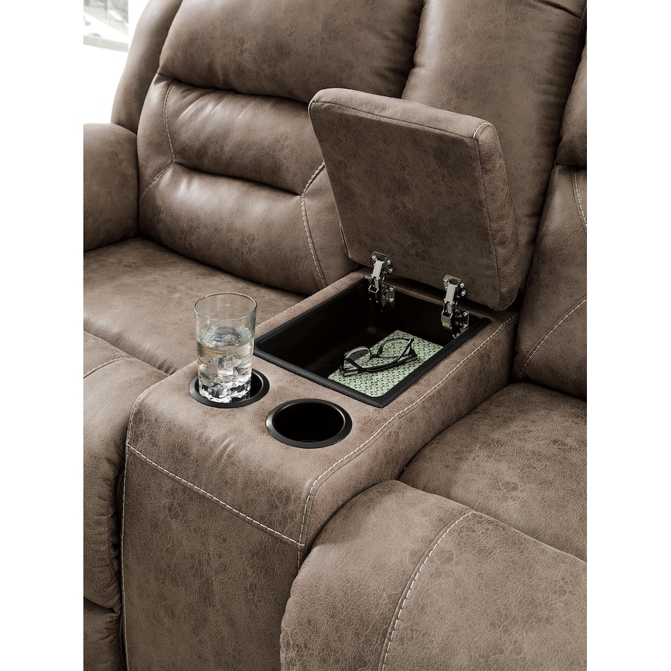 stoneland fossil power reclining loveseat   