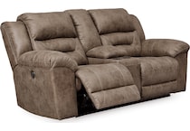 stoneland fossil power reclining loveseat   