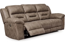 stoneland fossil power reclining sofa   
