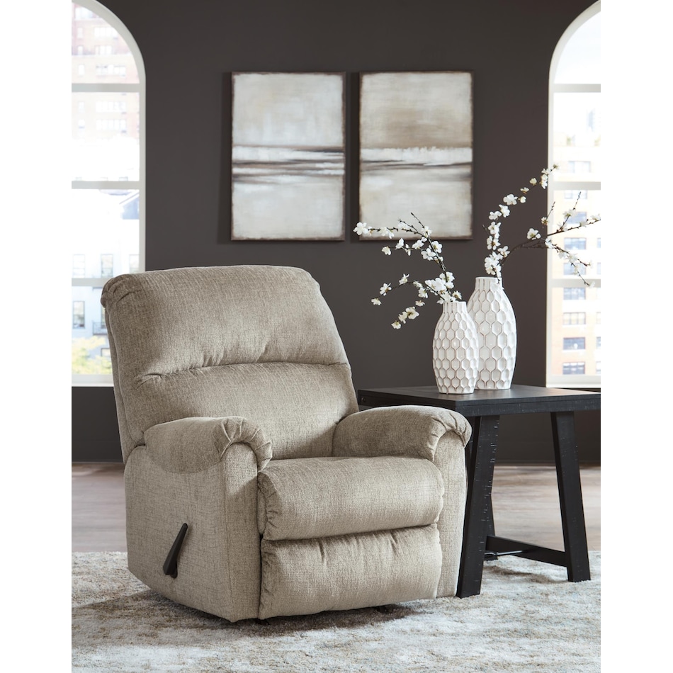 stonemeade grey recliner   