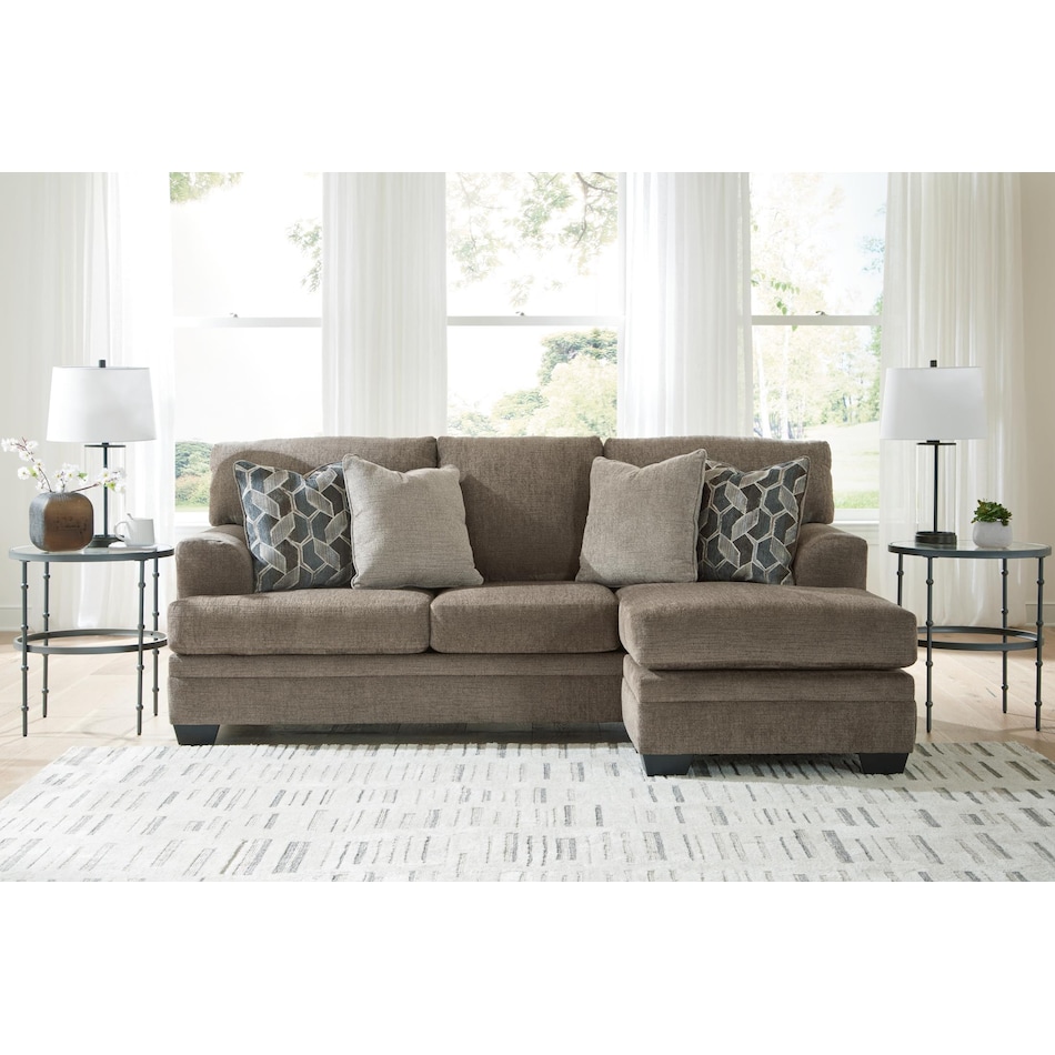 stonemeade nutmeg sofa chaise   