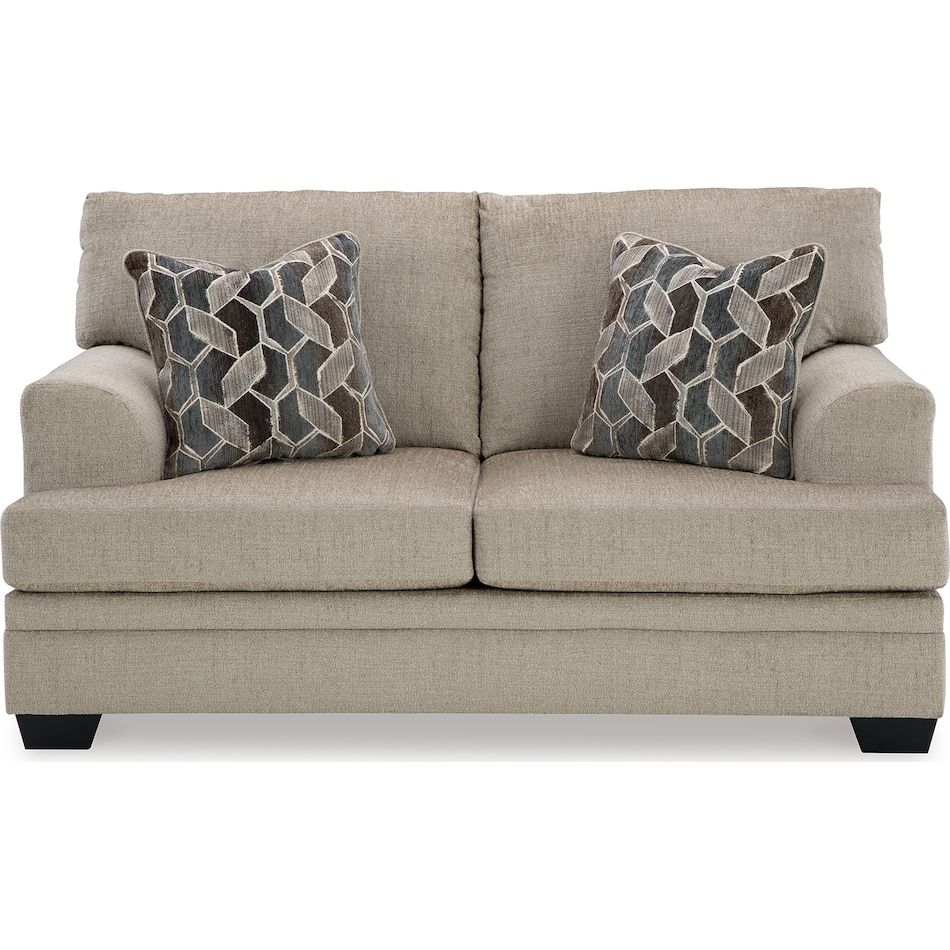 stonemeade taupe loveseat   