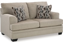 stonemeade taupe loveseat   