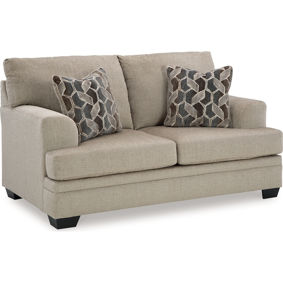 stonemeade taupe loveseat   