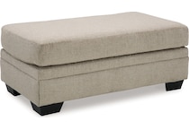 stonemeade taupe ottoman   