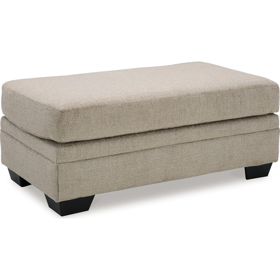 stonemeade taupe ottoman   