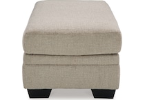 stonemeade taupe ottoman   