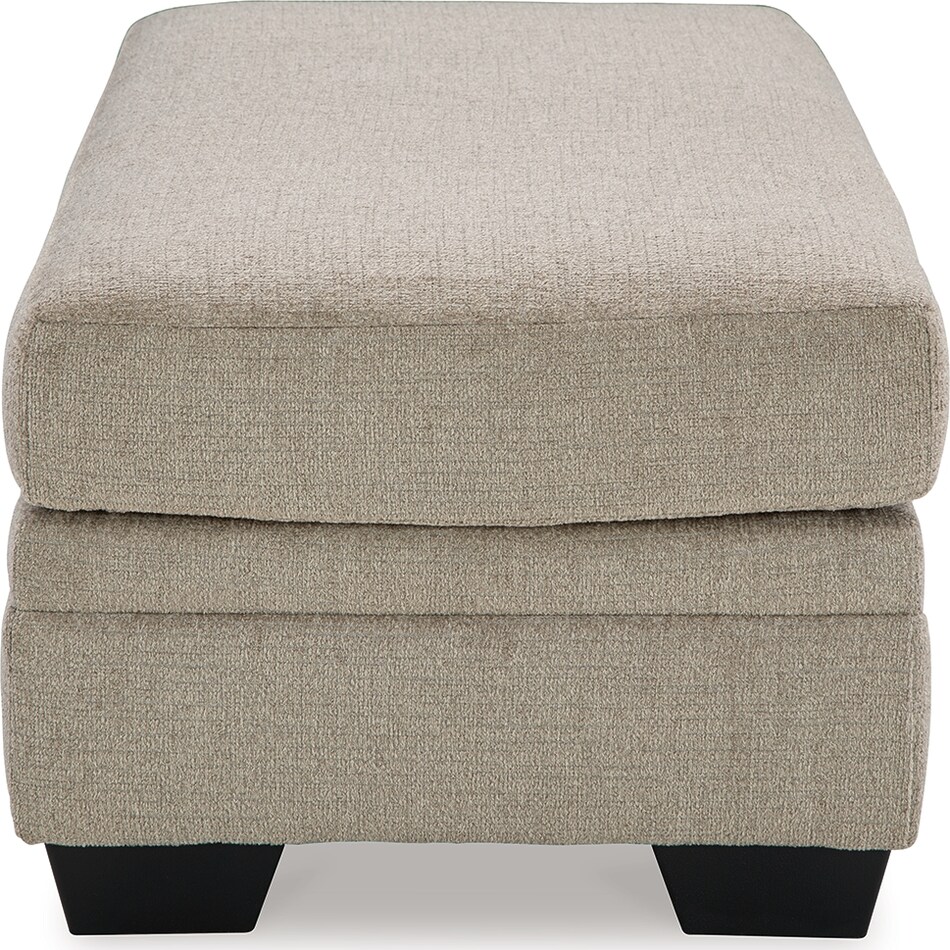 stonemeade taupe ottoman   