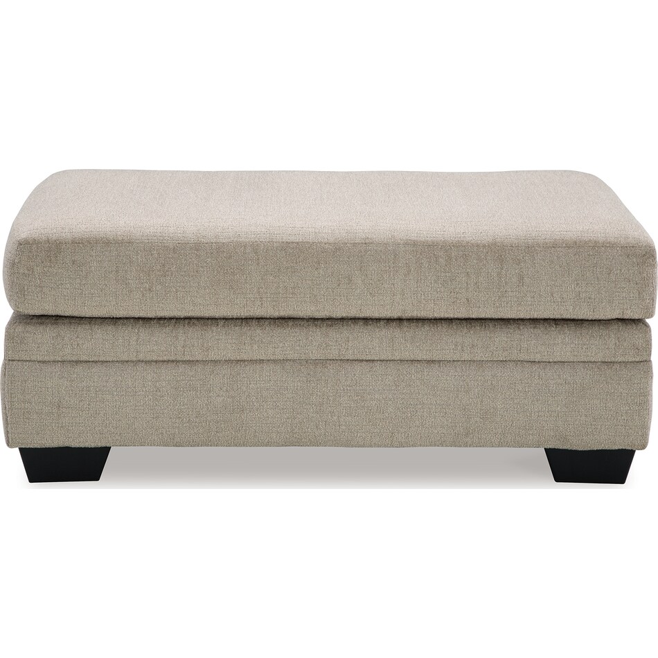 stonemeade taupe ottoman   