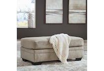 stonemeade taupe ottoman   