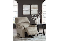 stonemeade taupe recliner   
