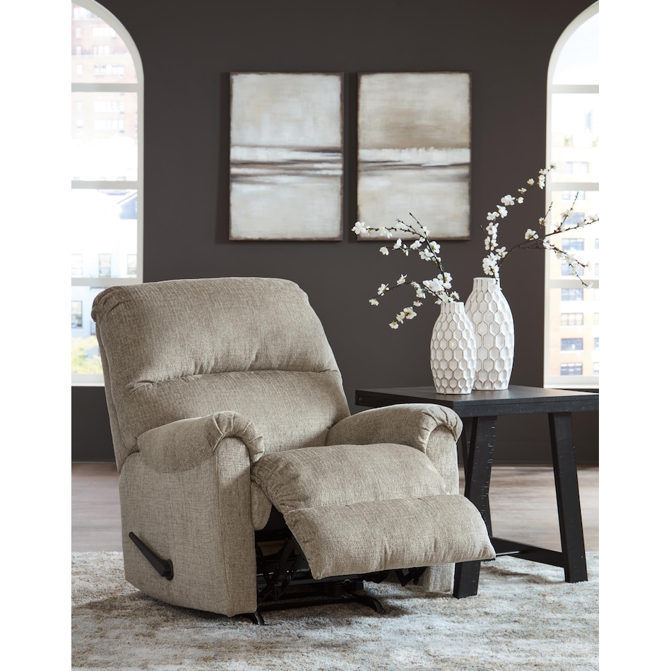 stonemeade taupe recliner   