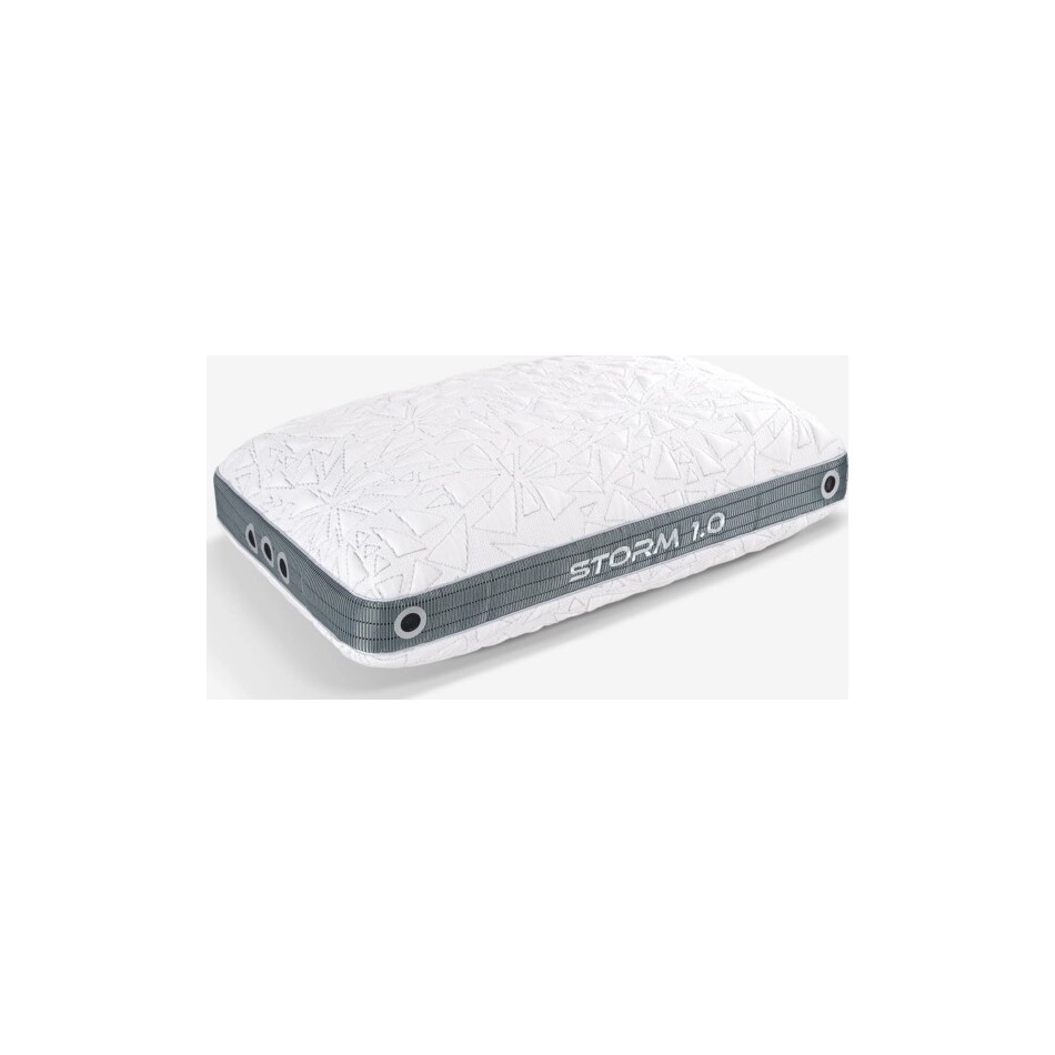 storm  pillow white silver pillow   