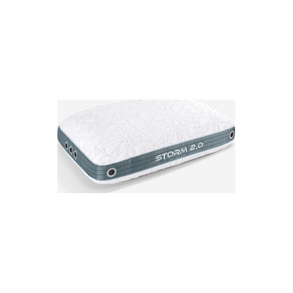 storm  pillow white silver pillow   