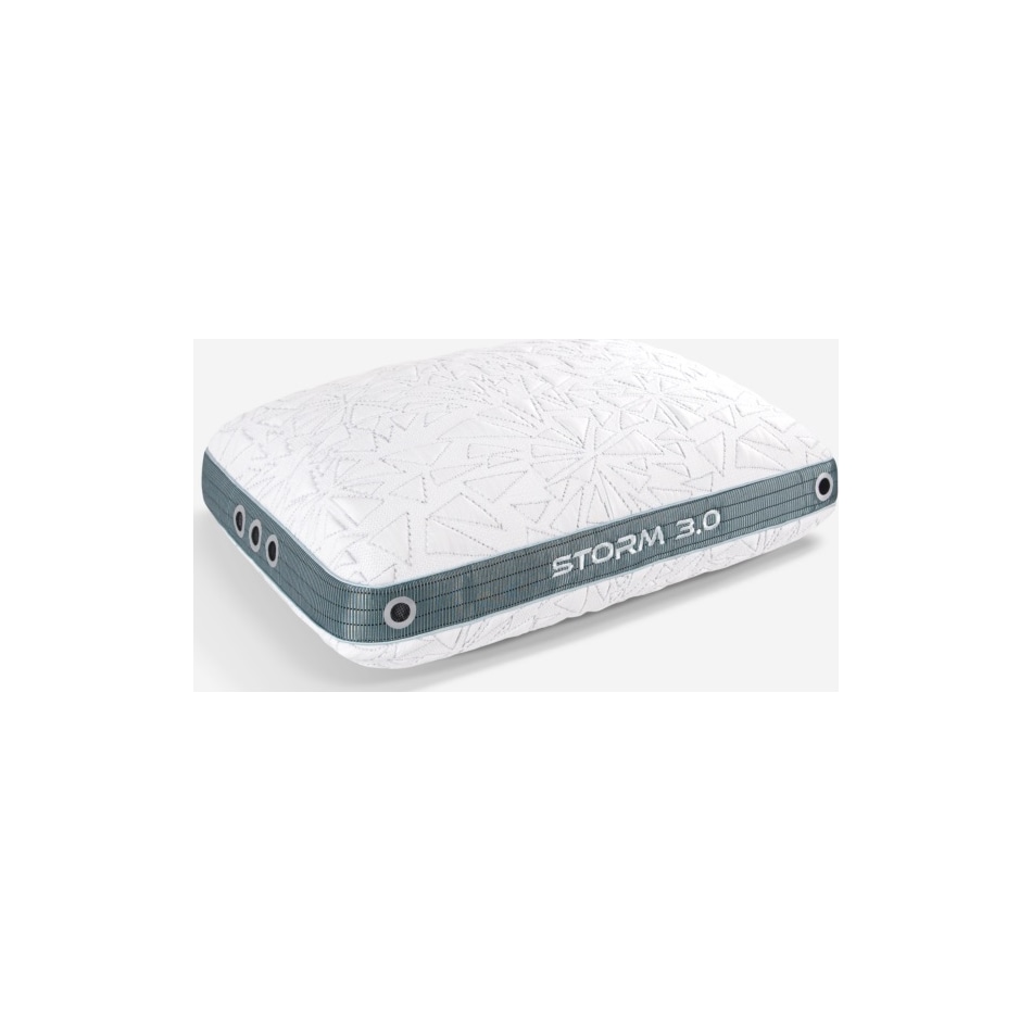 storm  pillow white silver pillow   
