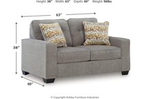 storrow iron loveseat   