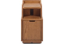 stratton mid brown chairside table   