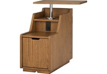 stratton mid brown chairside table   