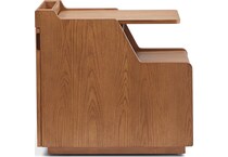 stratton mid brown chairside table   