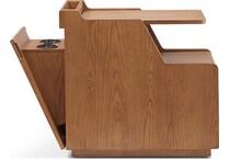 stratton mid brown chairside table   