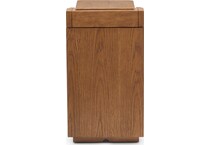 stratton mid brown chairside table   