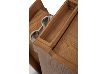 stratton mid brown chairside table   