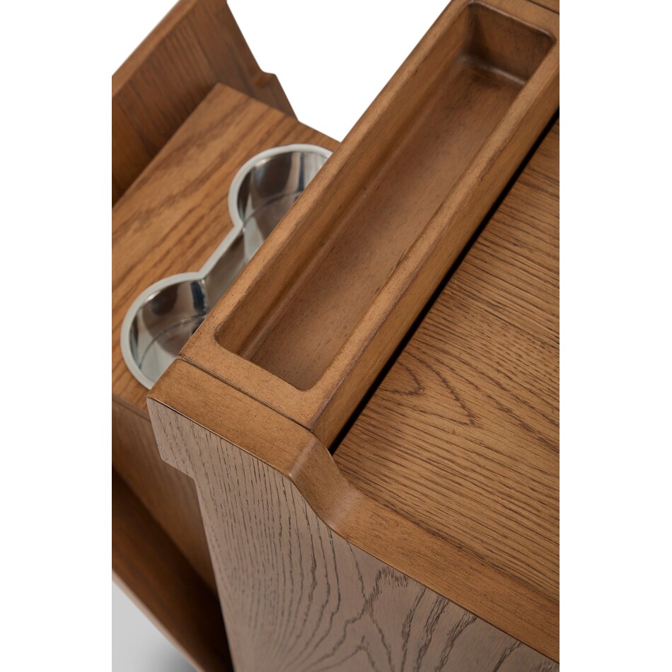 stratton mid brown chairside table   