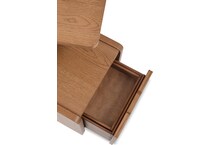 stratton mid brown chairside table   