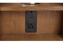 stratton mid brown chairside table   