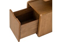 stratton mid brown chairside table   