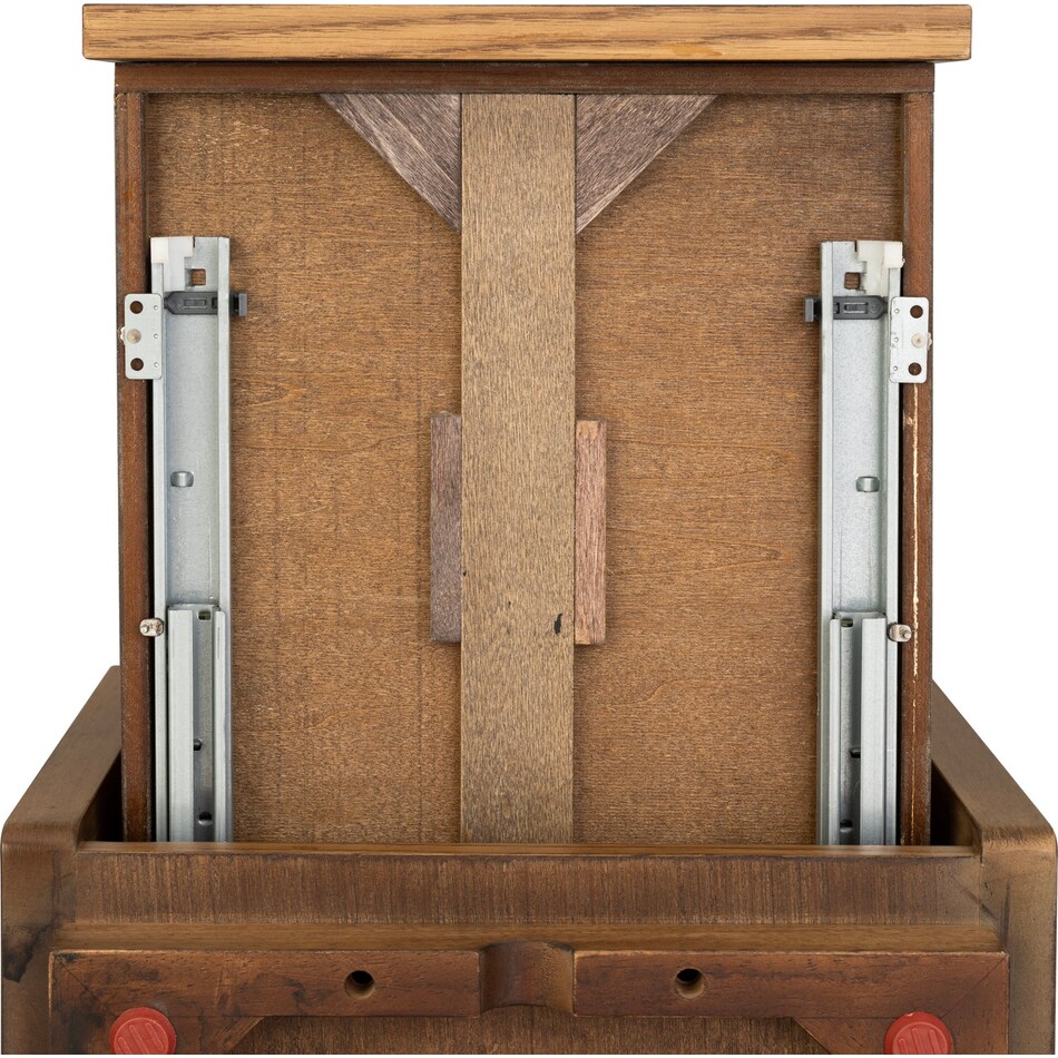 stratton mid brown chairside table   