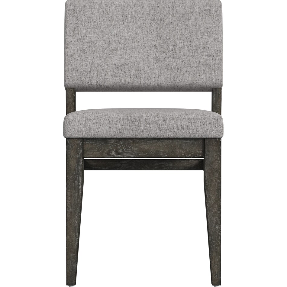 stretto reclaimed chevron side chair   