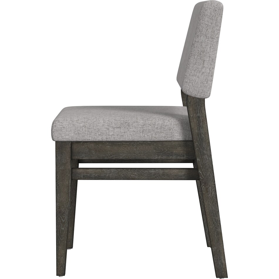 stretto reclaimed chevron side chair   