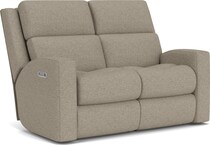 summit desert power reclining console loveseat   