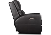 summit grey power leather recliner   