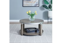 sutton bleached sand cocktail table   