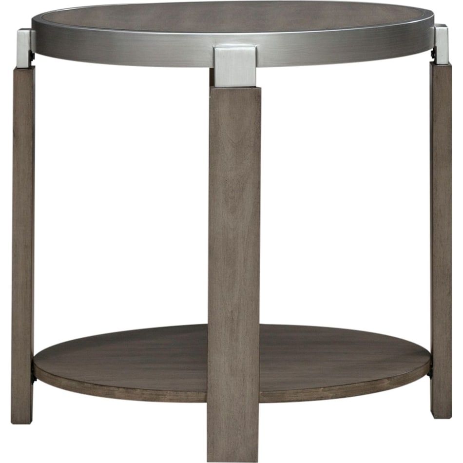 sutton bleached sand end table   