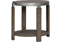 sutton bleached sand end table   