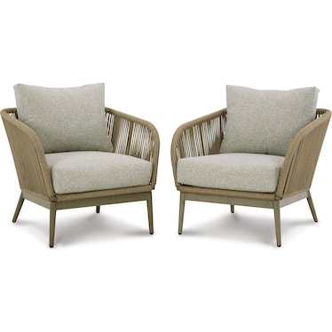 SWISS VALLEY LOUNGE CHAIR WITH CUSHION (SET OF 2)