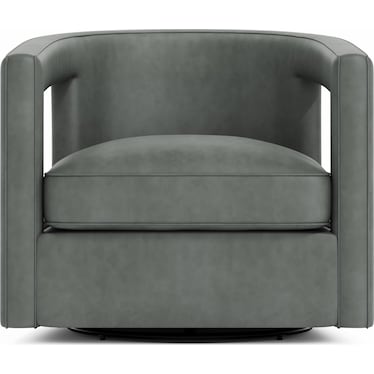 ALANA LEATHER SWIVEL CHAIR