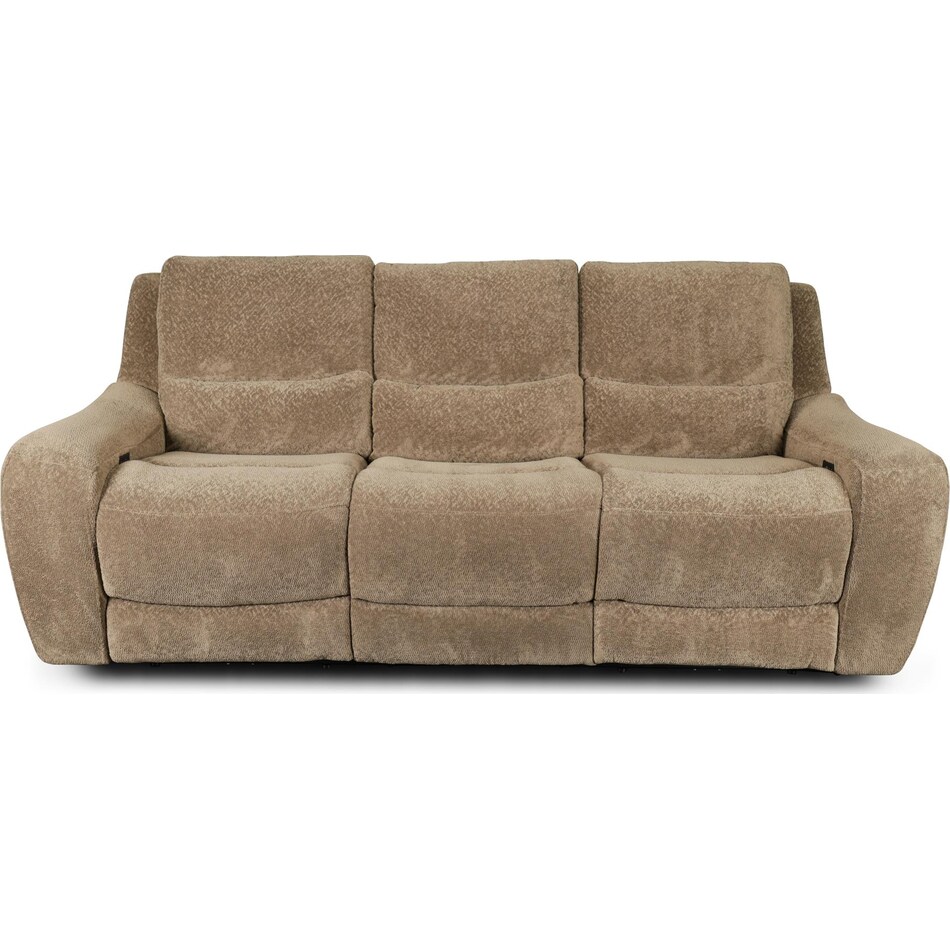 sydney brown power reclining sofa   