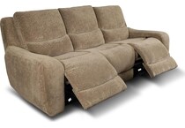 sydney brown power reclining sofa   