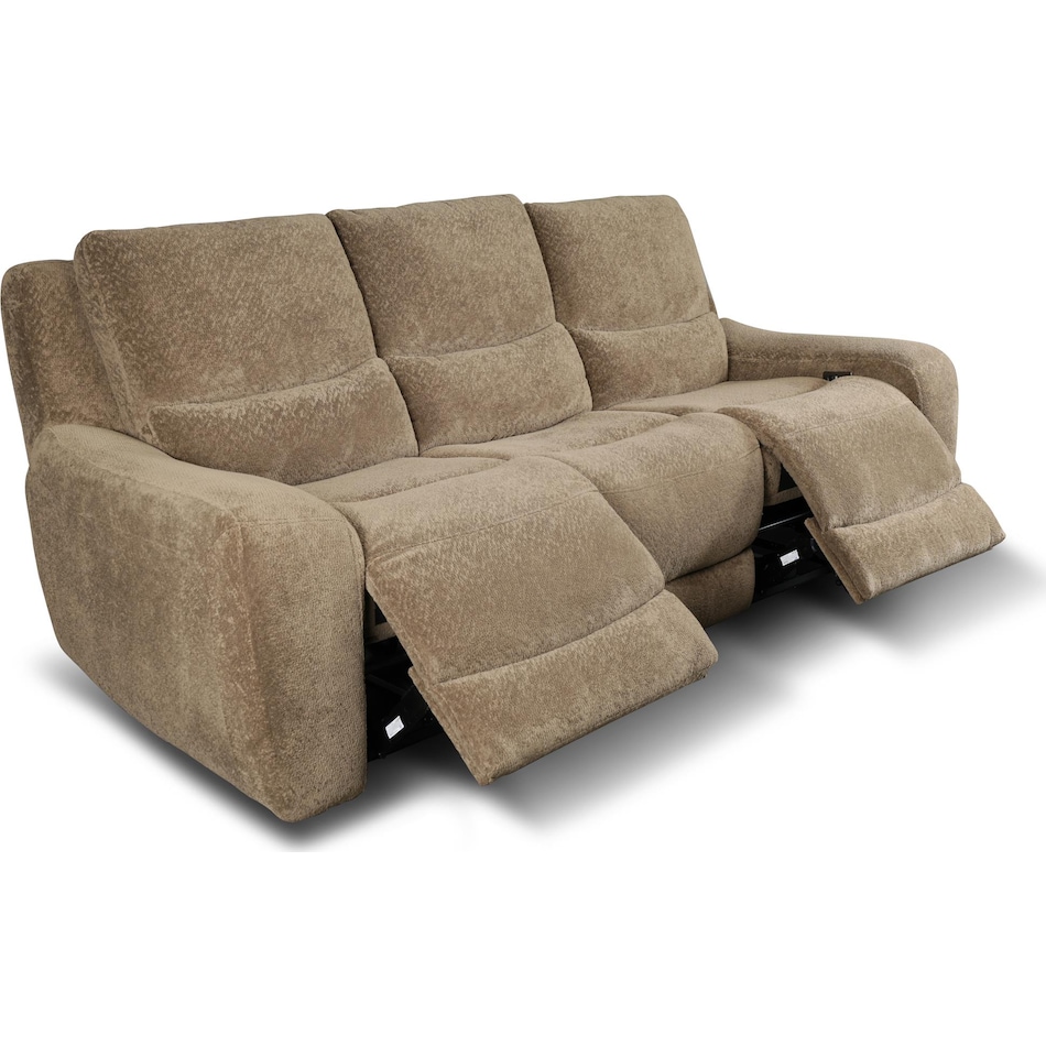 sydney brown power reclining sofa   